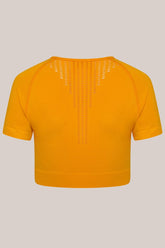 Speedy Short Sleeve Top - Yellow-Araa Active